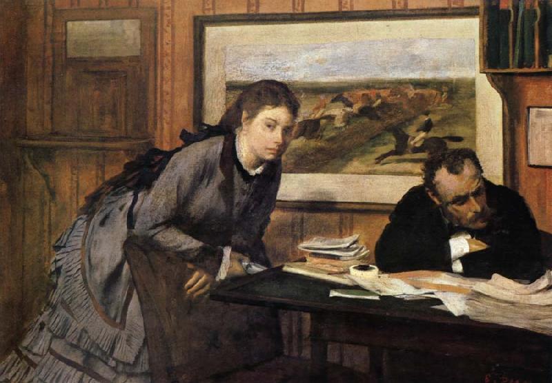 Edgar Degas feel wronged and act rashly oil painting image